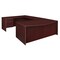 Regency Pedestal Desk Legacy 71" Bow Front Single Pedestal U-D, Mahogany LUDBFSP7135MH - alternate 1